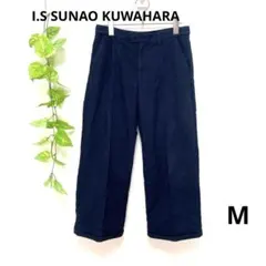 I.S スナオクワハラ✨レディース♡ストレートパンツ ネイビー M シンプル