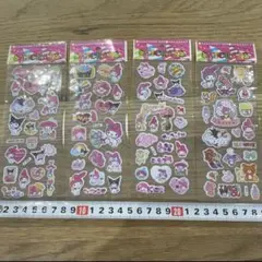 サンリオ マイメロ クロミ リラックマ シール　ぷくぷく　レトロ　4枚セット