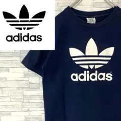 希少入手困難】80s USA製 アディダス 半袖 Tシャツ 両面ロゴ M L 