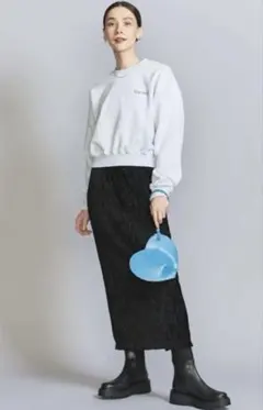 ■mako様専用■BEAUTY&YOUTH■ベロアプリーツロングタイトスカート