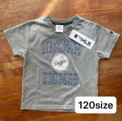 新品　MLB LA ドジャース　キッズ　Tシャツ 120サイズ グレー　野球