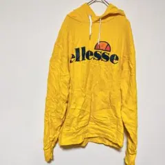 人気✨️ellesse 【L】エレッセ プルオーバーパーカー イエロー パーカー