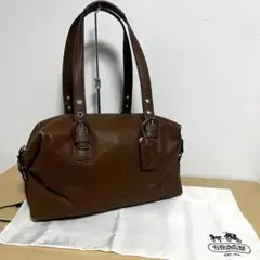 COACH shoulder brown ブラウン ショルダー/ハンドバッグA4
