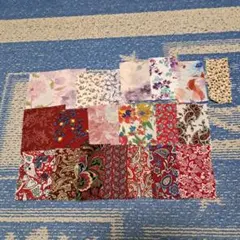 はぎれ生地セット 赤ピンク系 約20枚
