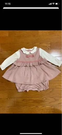 メゾピアノワンピース 80cm ピンクチェック2着あり