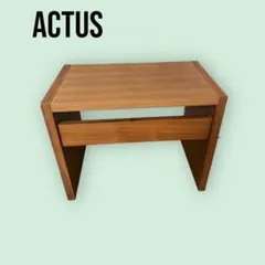 アクタス　actus サイドテーブル　ウォルナット材　突板 2025年最新】Actus 天板の素材：木 サイドテーブル・ナイトテーブル