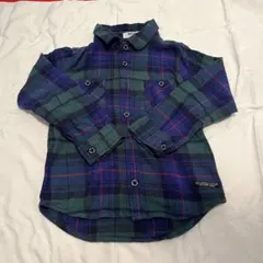 BREEZE チェック柄長袖シャツ 110 クリスマス