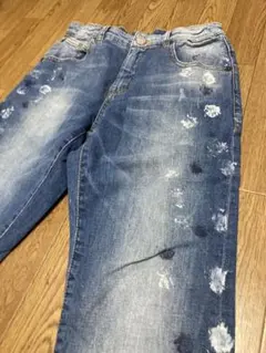 ZARA ダメージ加工デニムパンツ 11-12歳