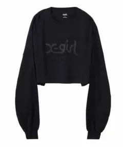 X-girl SATIN PATCH L/S WIDE TEE