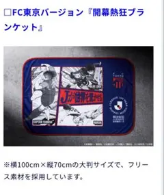 FC東京 開幕熱狂ブランケット 100cm x 70cm