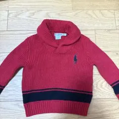 Ralph Lauren 赤 ニットセーター 24M