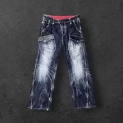 00s Archive y2k Swag 倉敷工房 ストレートデニム 32 青