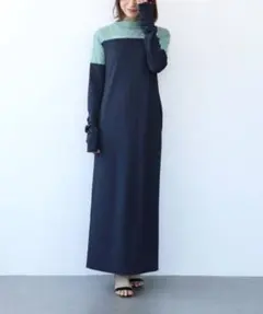 新品未使用❤️MIDVEIN チュールドッキング リブワンピース 前後2way