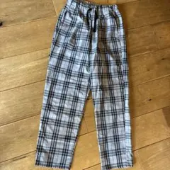 パンツ　チェック　グレーのサムネイル