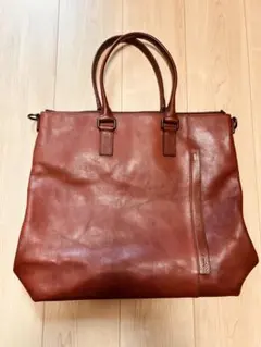 アニエスベー 本革　トートバッグ ブラウンのサムネイル