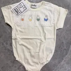 新品★80cm ミッフィー ロンパース 白 綿100%のサムネイル