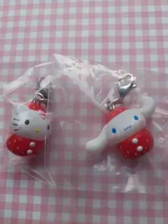 サンリオキャラクターズいちごめじるしアクセサリー2個匿名配送