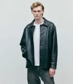 NEIGHBORHOOD LEATHER CAR COAT BLACK L - メルカリ