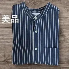 さだ様専用　美品　チャオパニックティピー　バンドカラーシャツ　ネイビー✖️ホワイト