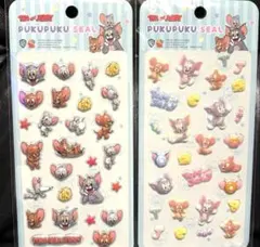 トム アンド ジェリー ぷくぷくシール トムジェリ