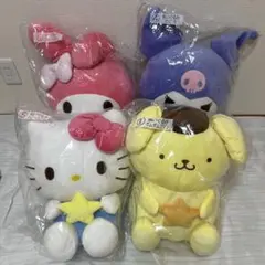 ポムポムプリン　ぬいぐるみ　2つセット Amazon.co.jp: ポムポムプリン OH!NINJA BIGぬいぐるみ 2種