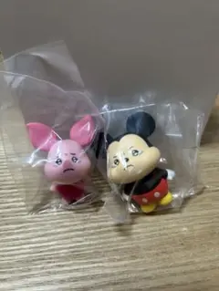 ディズニー　なかないモン　そのに　ミッキーマウス　ピグレット、2個セット