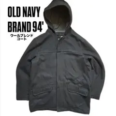 OLD NAVY BRAND 94' フード付きコート　BLK ウールブレンド