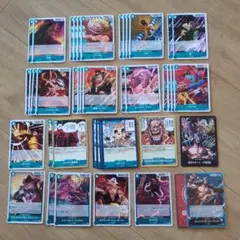 【値下げ】青 ロックス ワンピースカード　最強の戦士 デッキパーツ まとめ売り