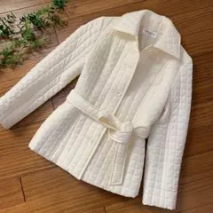 美品❤️組曲SiS　ホワイト　アウター　コート　サイズ1 軽い　ジャケット