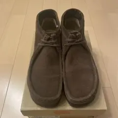 【美品】Clarks ワラビー UK 8ダークブラウン スエード 即発送
