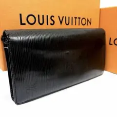 ルイヴィトン エピ ポルトフォイユ ブラザ 長財布 黒 二つ折り
