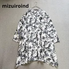 美品 mizuiro ind ブラウス ブラック F 日本製 上品 ペンキ柄 - メルカリ