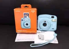 【美品】富士フイルム チェキ instax mini 11 スカイブルー本体