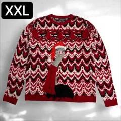 大きいサイズXXL クリスマスオーストリッチセーター　33Deyrees（C3①