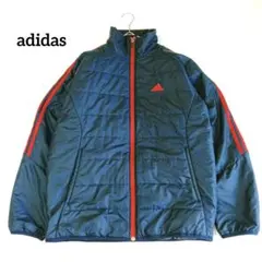 adidas アディダス 中綿ジャケット L ネイビー CLIMAPROOF