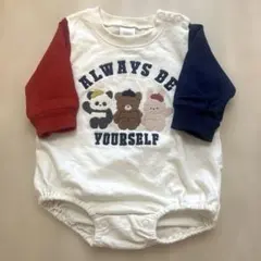 バースデイ　長袖　ロンパース　70 フタフタ　薄手　トレーナー