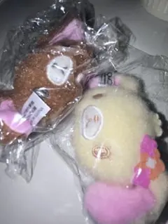 シュガーバニーズ ぬいぐるみチャーム はなうさ/くろうさ 2個セット