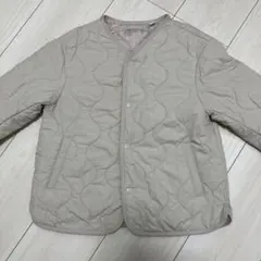 UNIQLO キッズキルティングジャケット 130サイズ ベージュ
