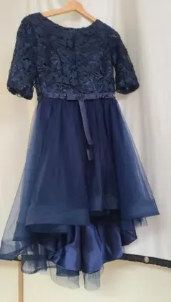 結婚式 ドレス お呼ばれドレス ネイビー Ｓ～Msize