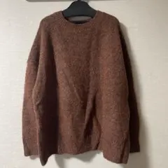 【最終値下げ】lounge dress ラウンジドレス　モヘア混ニット　ボルドーのサムネイル