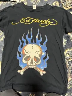 希少/Y2K】Ed Hardy ラインストーン スカル バイク Tシャツ 黒 - メルカリ