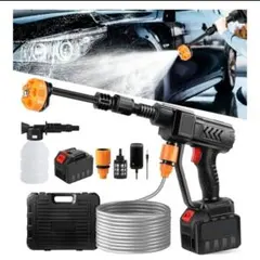 高圧洗浄機 コードレス 高性能6in1ノズル噴射距離10M充電式 バッテリー式
