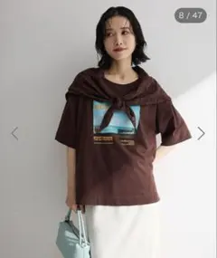 Green Parks 【最終お値下げ】SET2点フォトTシャツ＋レーススカーフのサムネイル