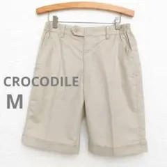 クロコダイル ハーフパンツ M ベージュ チノショーツ ゴルフ ウエストゴムのサムネイル