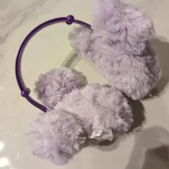 薄紫 ディズニー　ミッキー　耳当て　イヤーマフ