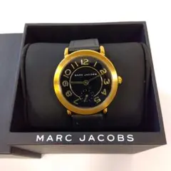 MARC JACOBS アナログ腕時計 ゴールド/ブラック