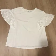 【大幅値下げ】Stola. 半袖Tシャツ フリルスリーブ ホワイトのサムネイル