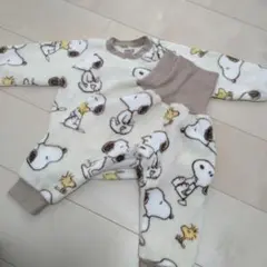 スヌーピー　もこもこフリースパジャマ　80cm