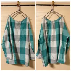 studio CLIP / check blouse