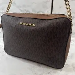 ほぼ未使用MICHAEL KORS マイケルコース PVC総柄 ショルダーバッグ